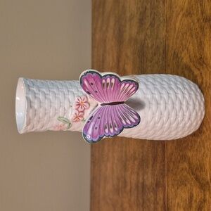 TELEFLORA Vintage Floral And 3D Butterfly Vase
